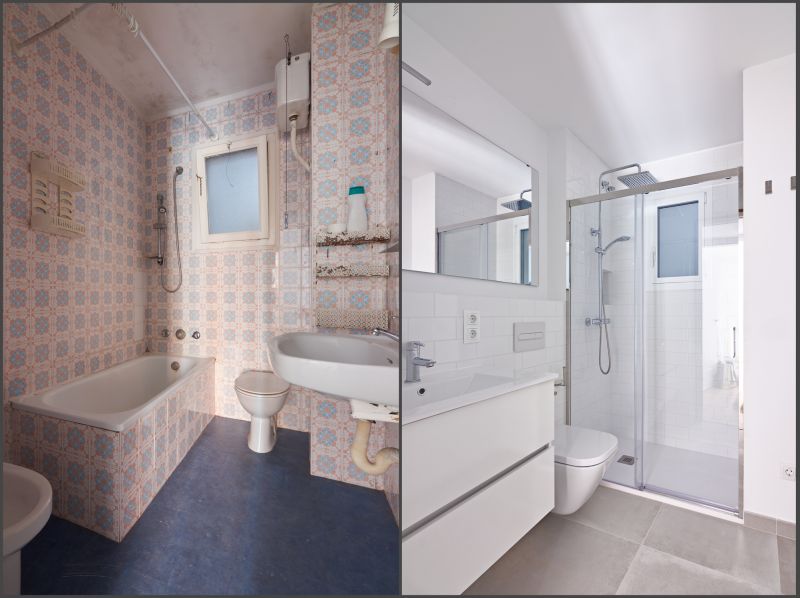 Shower Renovation Before and After